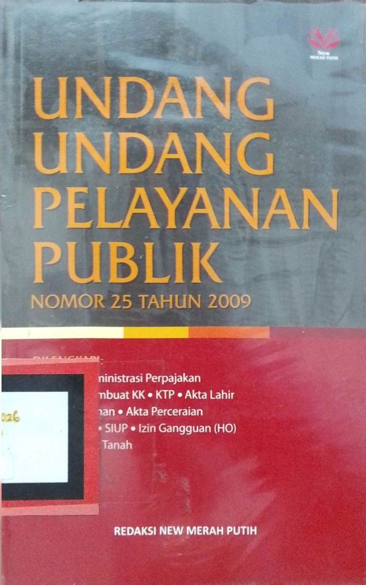 UNDANG UNDANG PELAYANAN PUBLIK