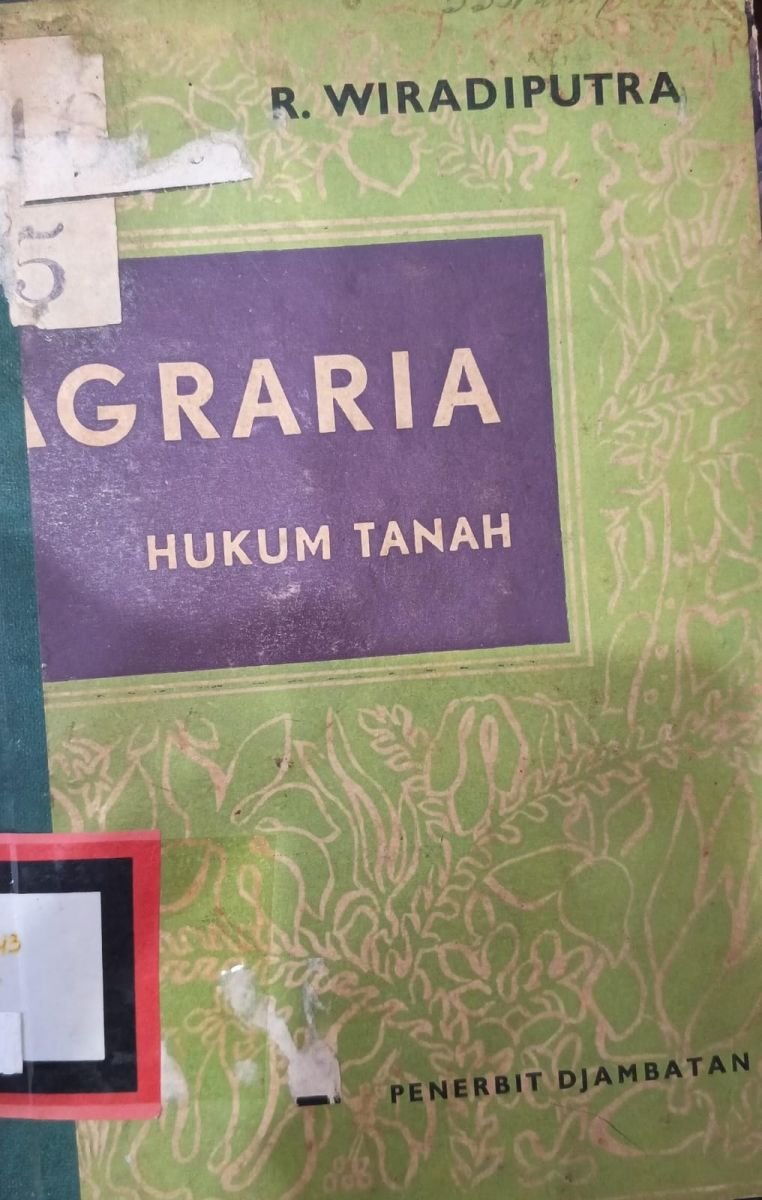 AGRARIA HUKUM TANAH
