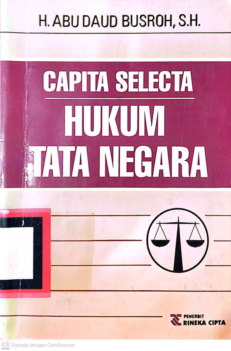 CAPITA SELECTA HUKUM TATA NEGARA