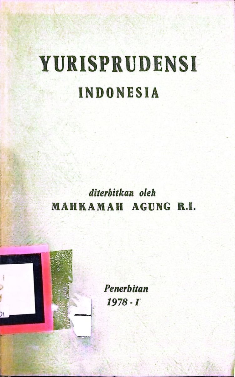 YURISPRUDENSI INDONESIA 1978-I