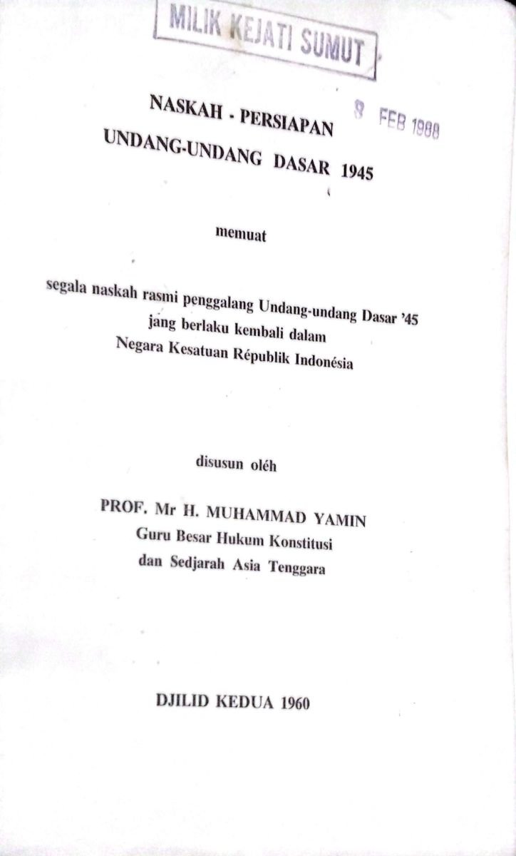 naskah persiapan undang-undang dasar 1945