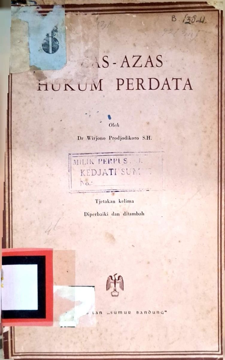 Azas-azas hukum perdata