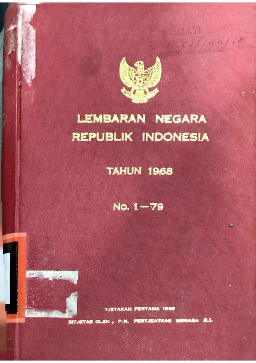 LEMBARAN NEGARA R.I 1968 no.1-79