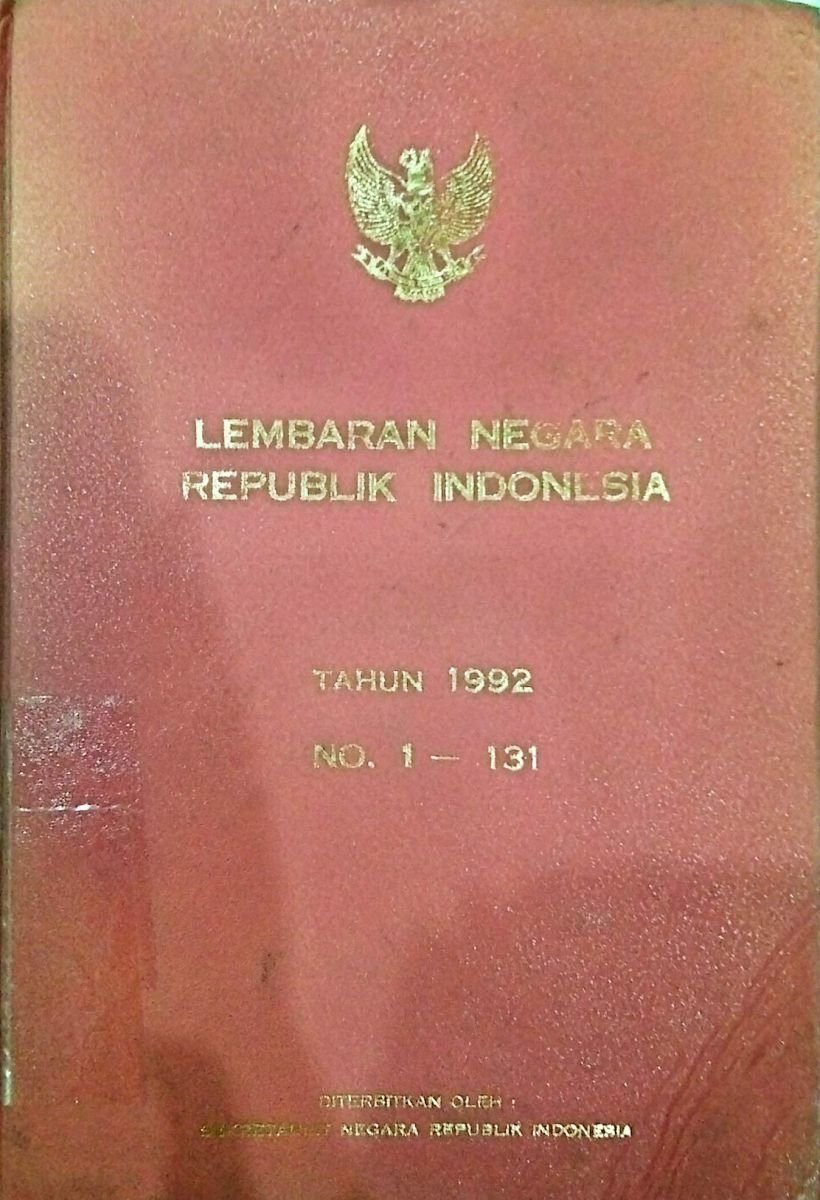 lembaran negara republik indonesia tahun 1992 no. 1-131