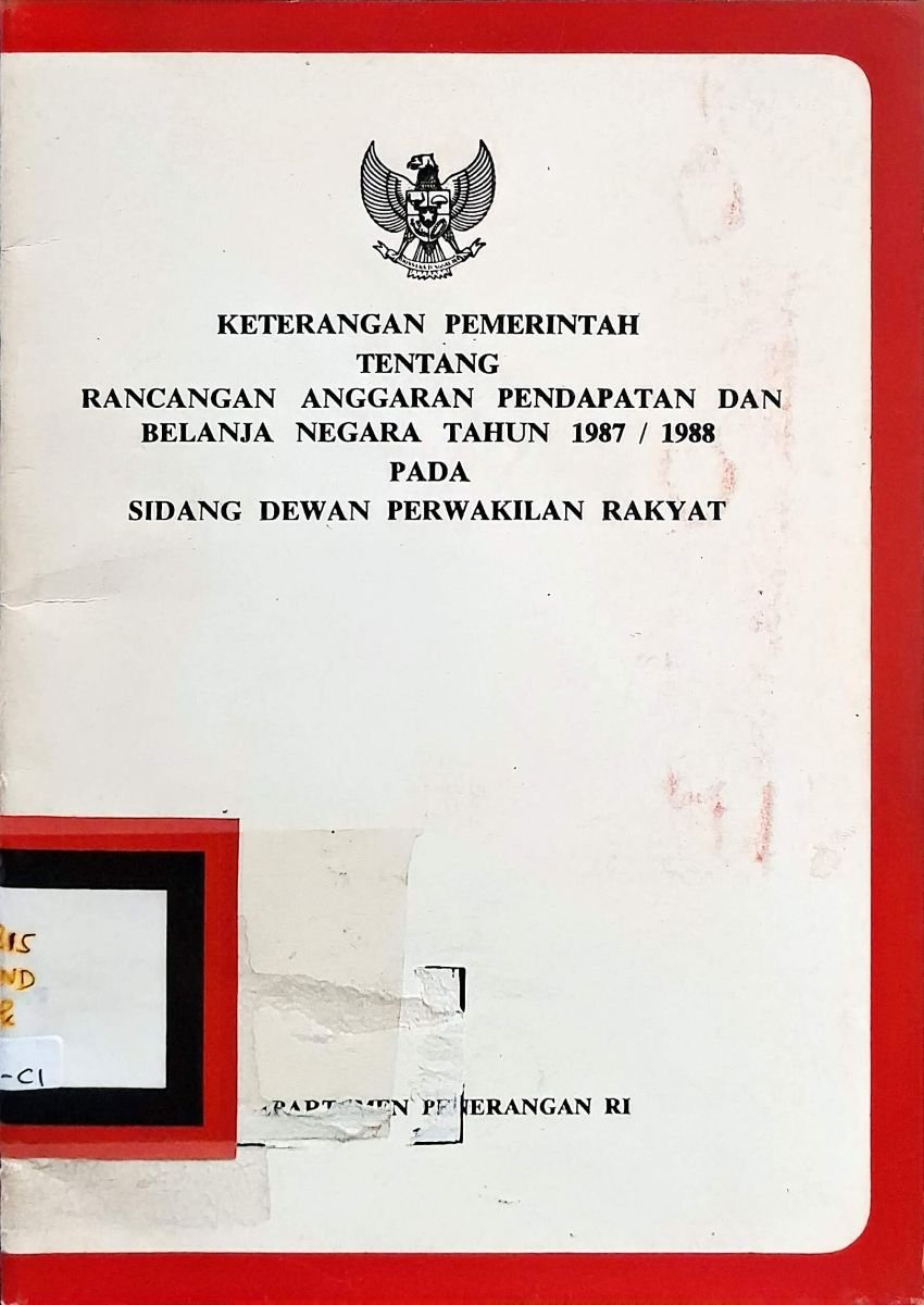 Anggaran Pendapatan 1987/1988
