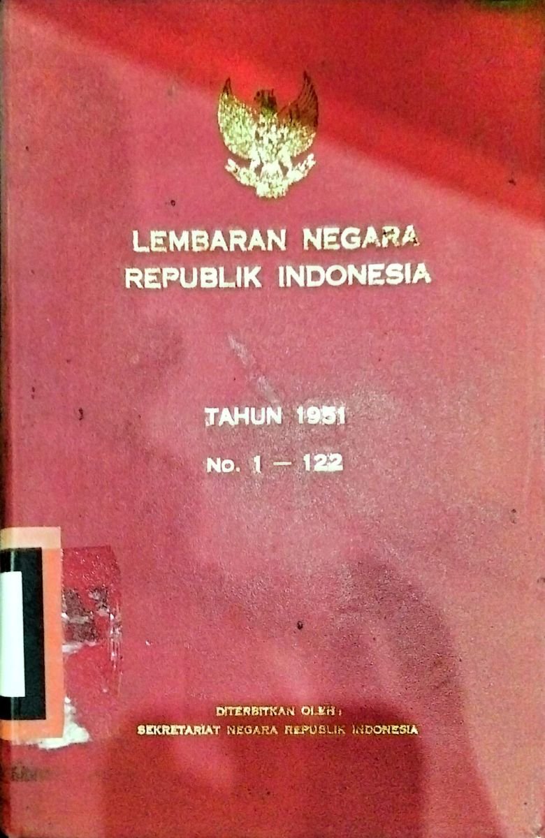 lembaran negara republik indonesia tahun 1951