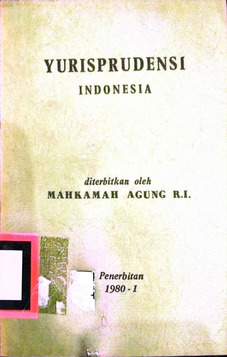 YURISPRUDENSI INDONESIA 1980-I