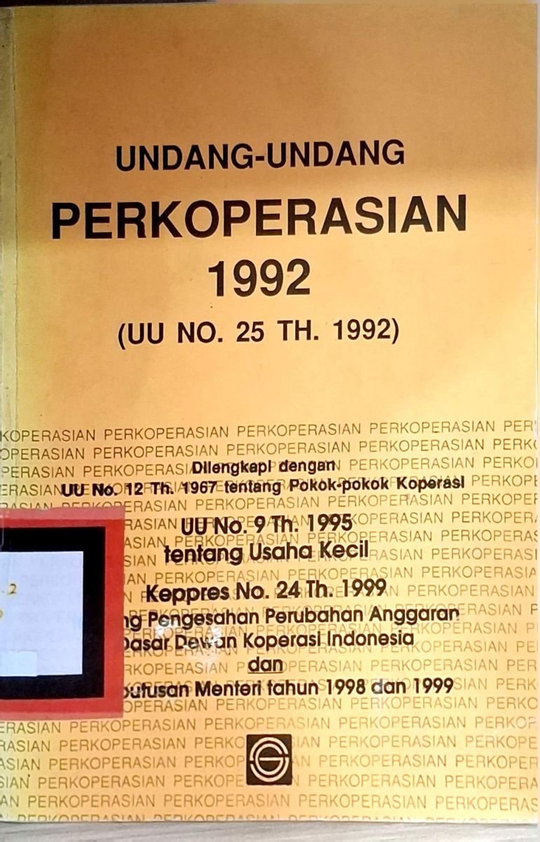 undang-undang perkoperasian