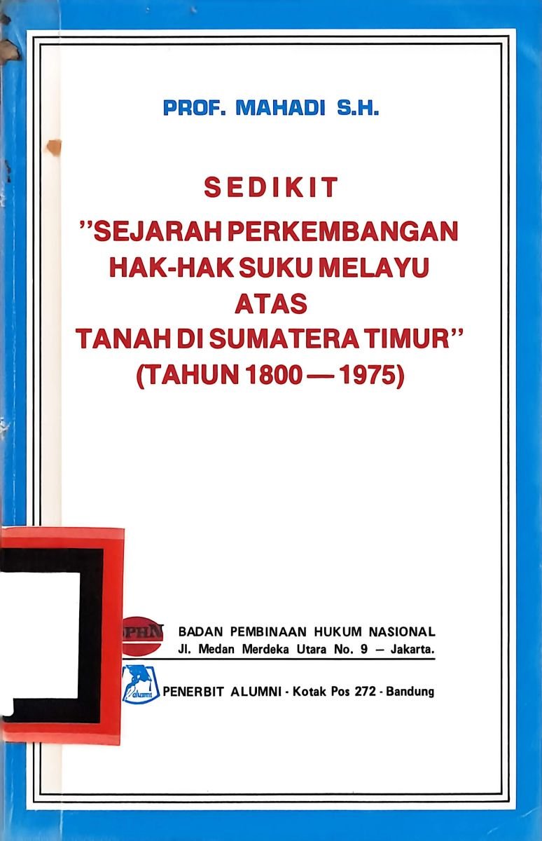 Sejarah perkembangan Hak-hak suku melayu