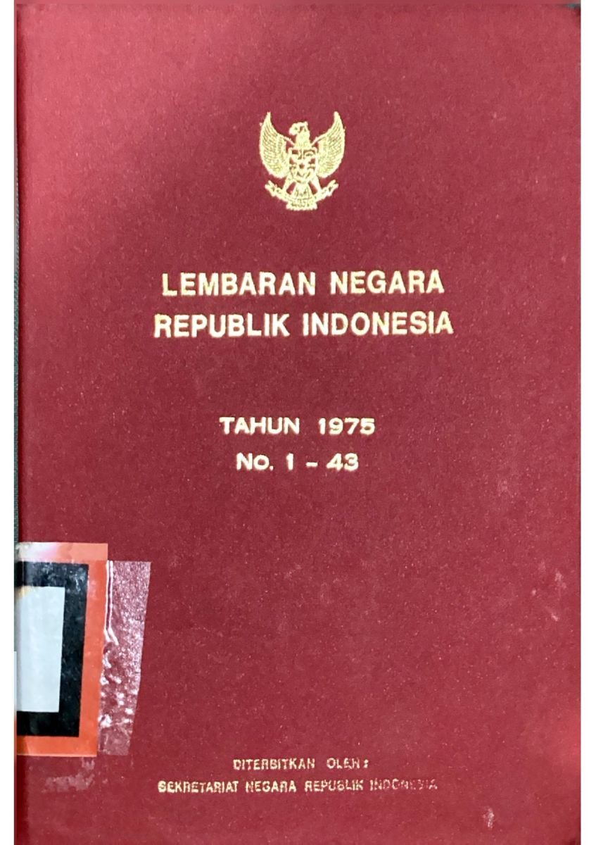 lembaran negara republik indonesia tahun 1975 no 143