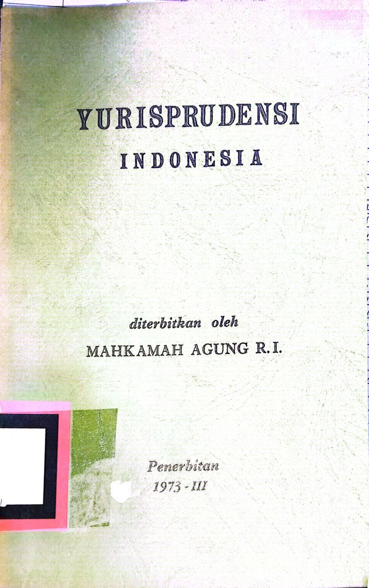 YURISPRUDENSI INDONESIA 1973-III