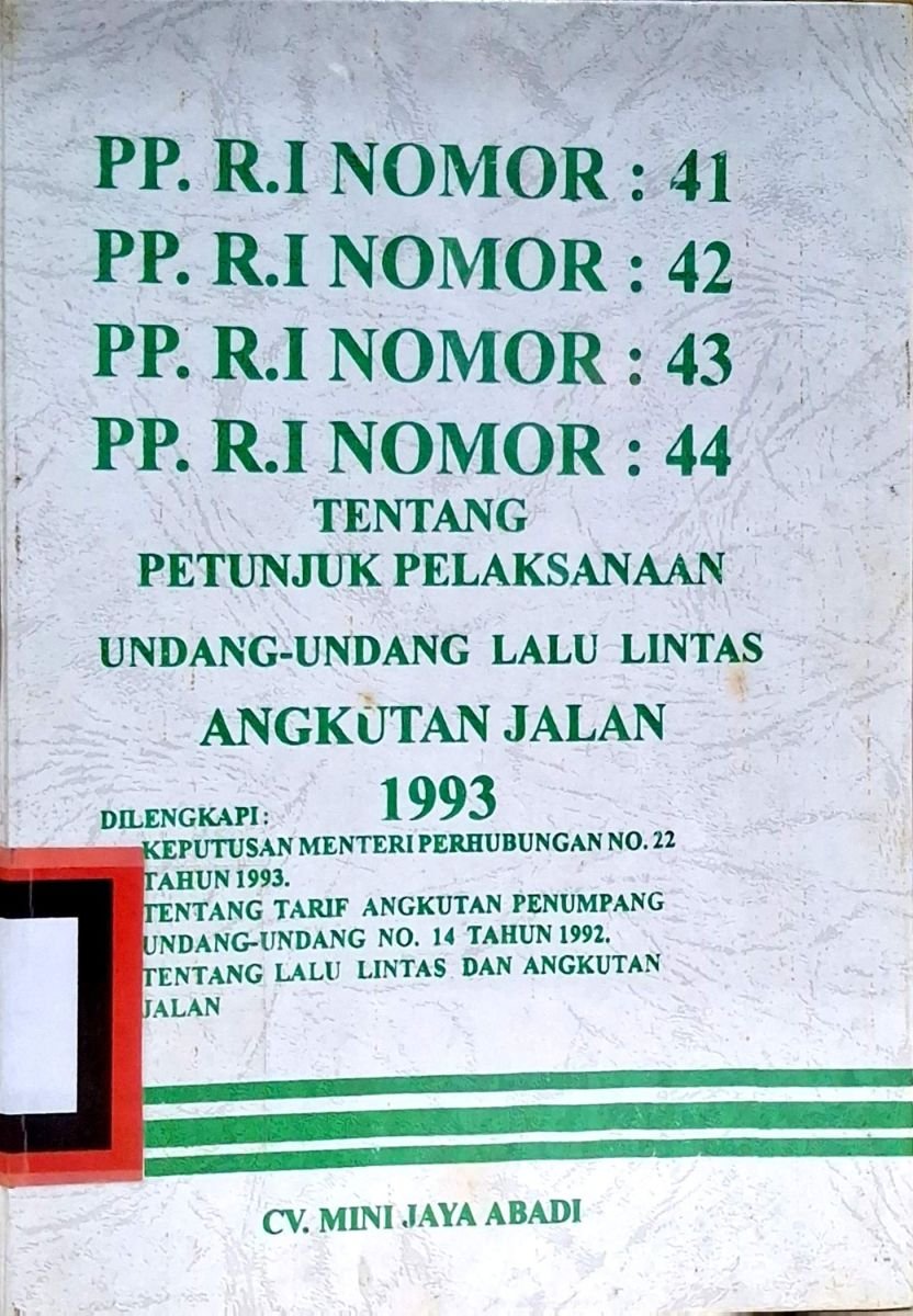 PP.RI NOMOR : 41