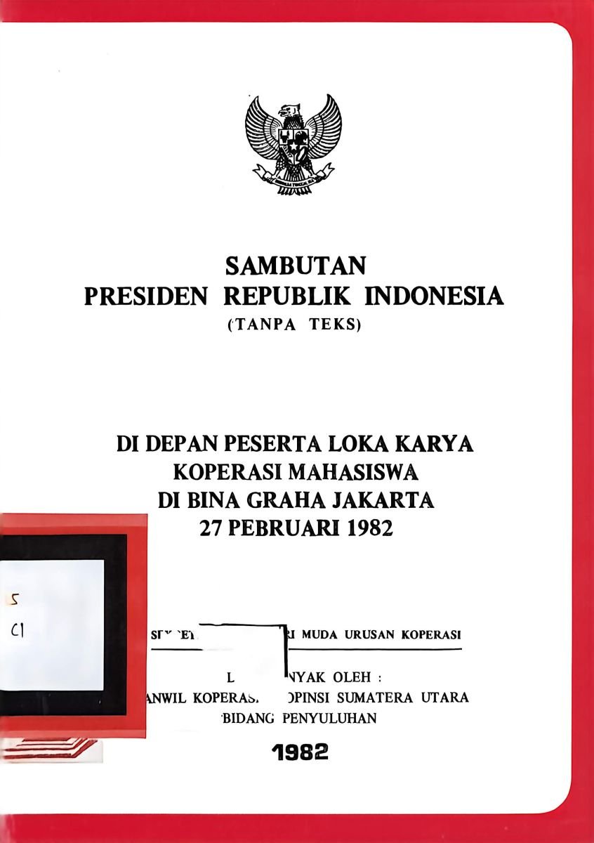 KATA SAMBUTAN PRESIDEN 1982