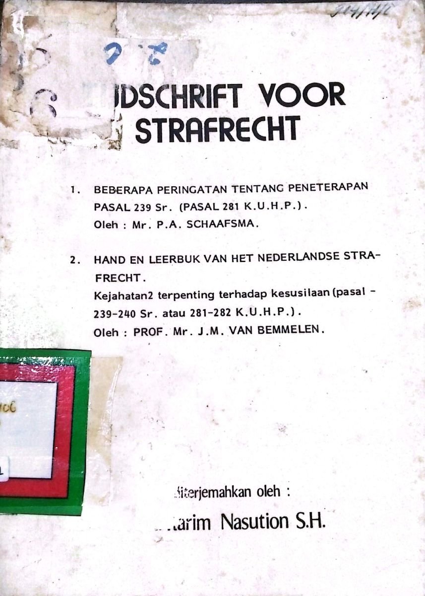 tijdschrift voor strafrecht