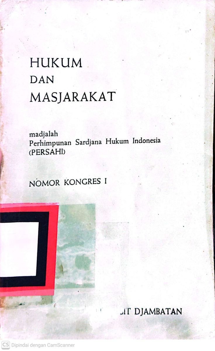 HUKUM DAN MASjARAKAT