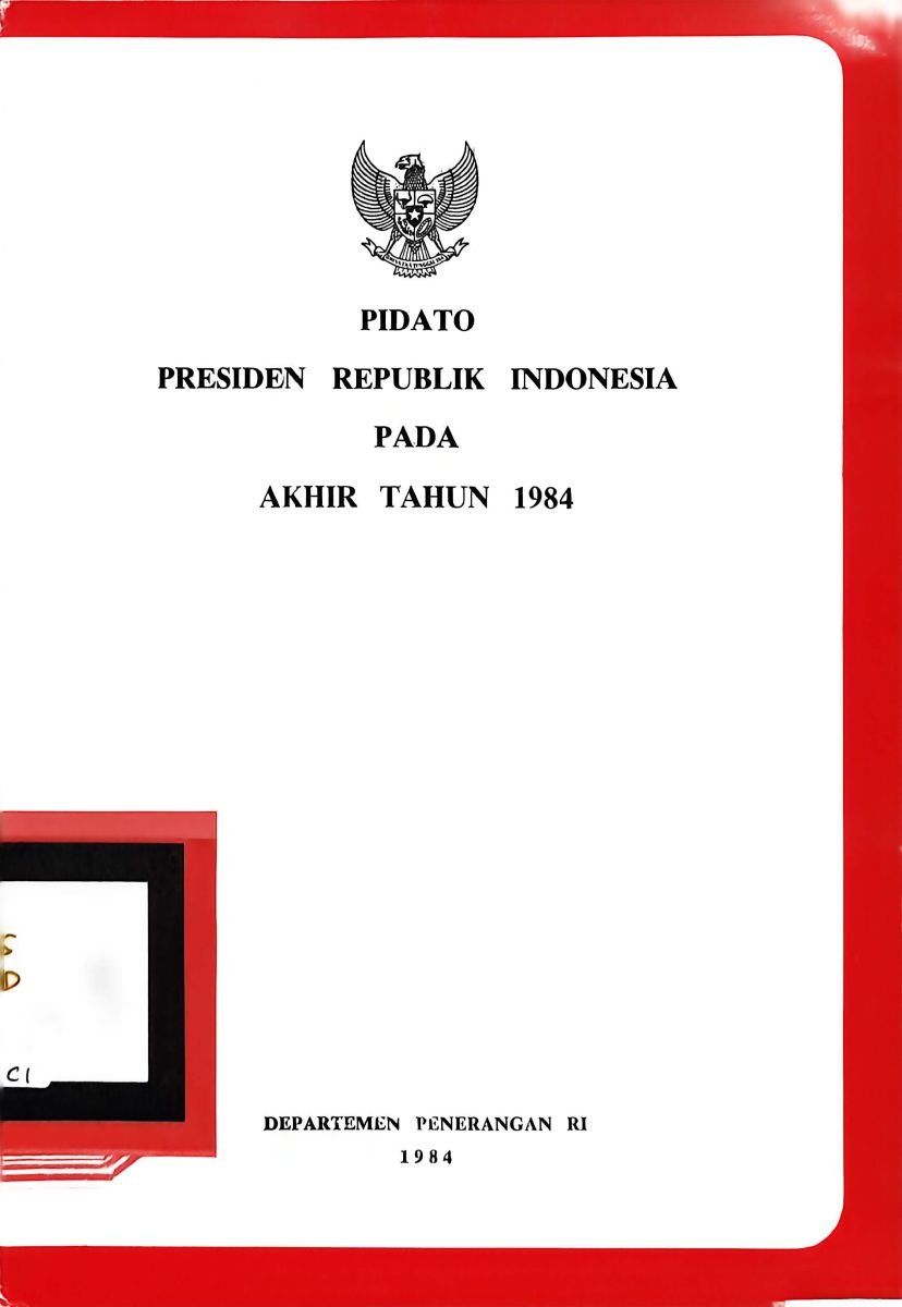 Pidato Presiden Tahun 1984 Pada Akhir Tahun