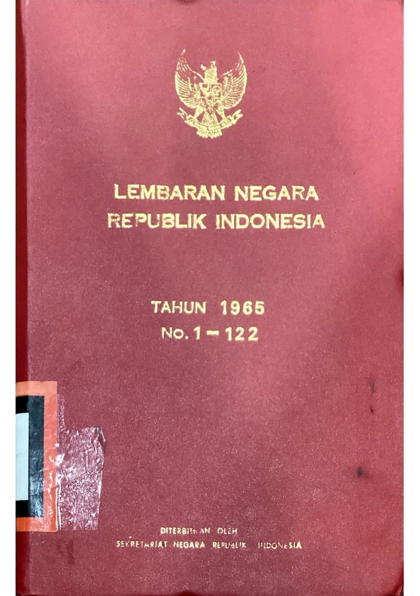 LEMBARAN NEGARA R.I 1965 no.1-22