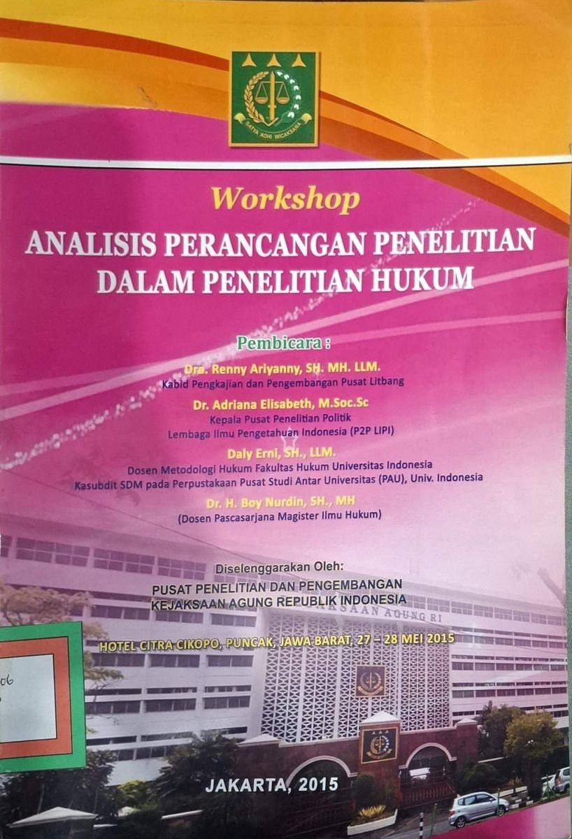 ANALISIS PERANCANGAN PENELITIAN DALAM PENELITIAN HUKUM