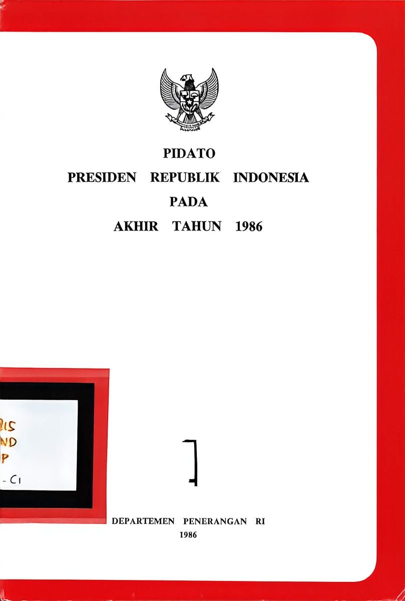 Pidato Presiden 1986