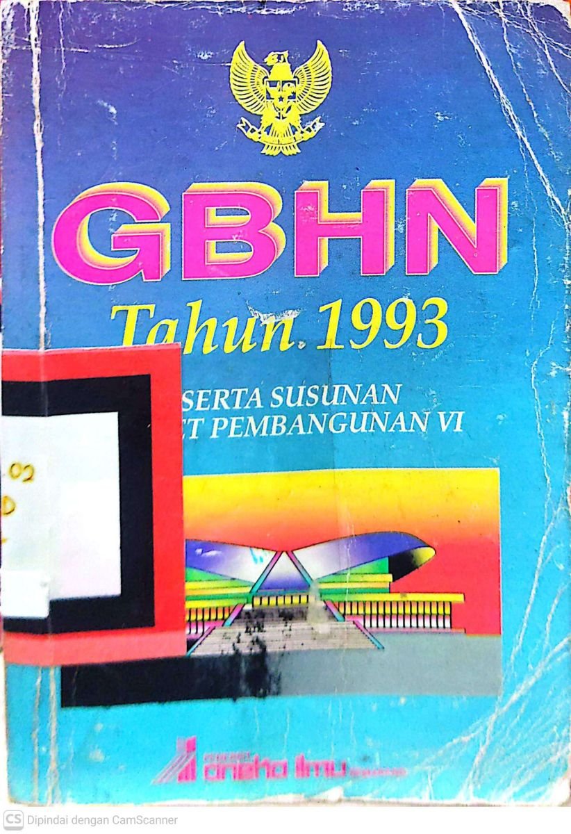 GBHN TAHUN 1993