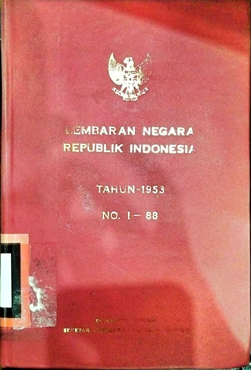 lembaran negara republik indonesia tahun 1953