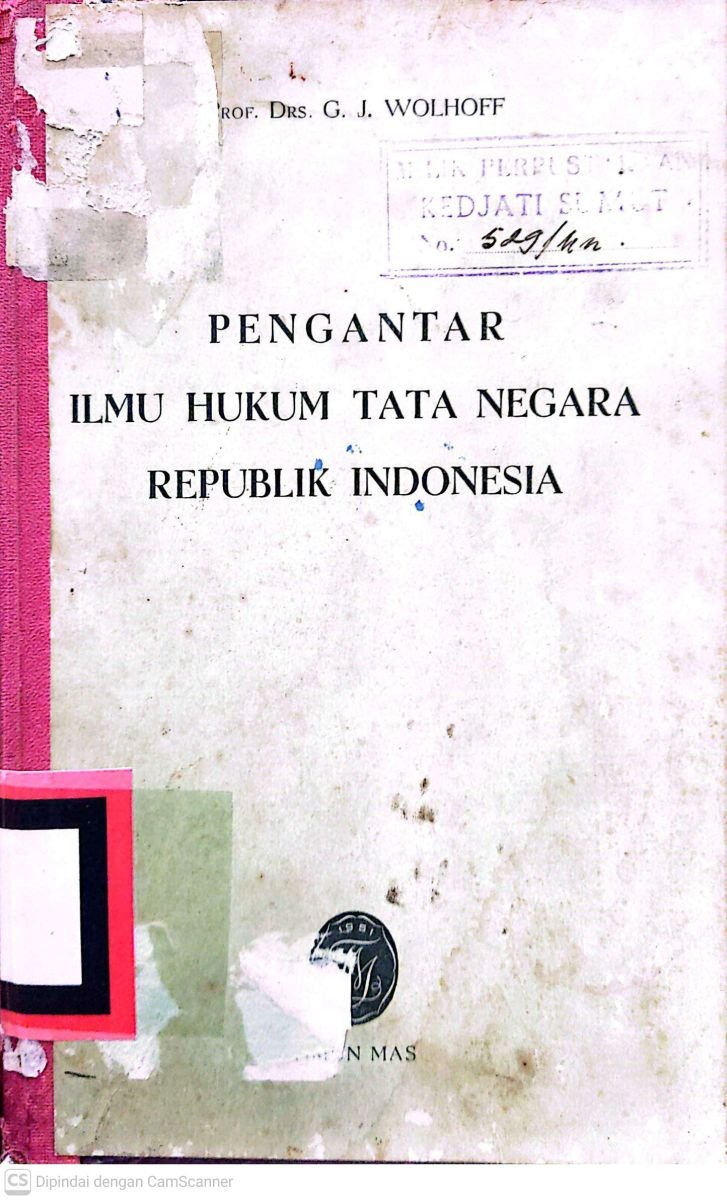 PENGANTAR ILMU HUKUM TATA NEGARA REPUBLIK INDONESIA
