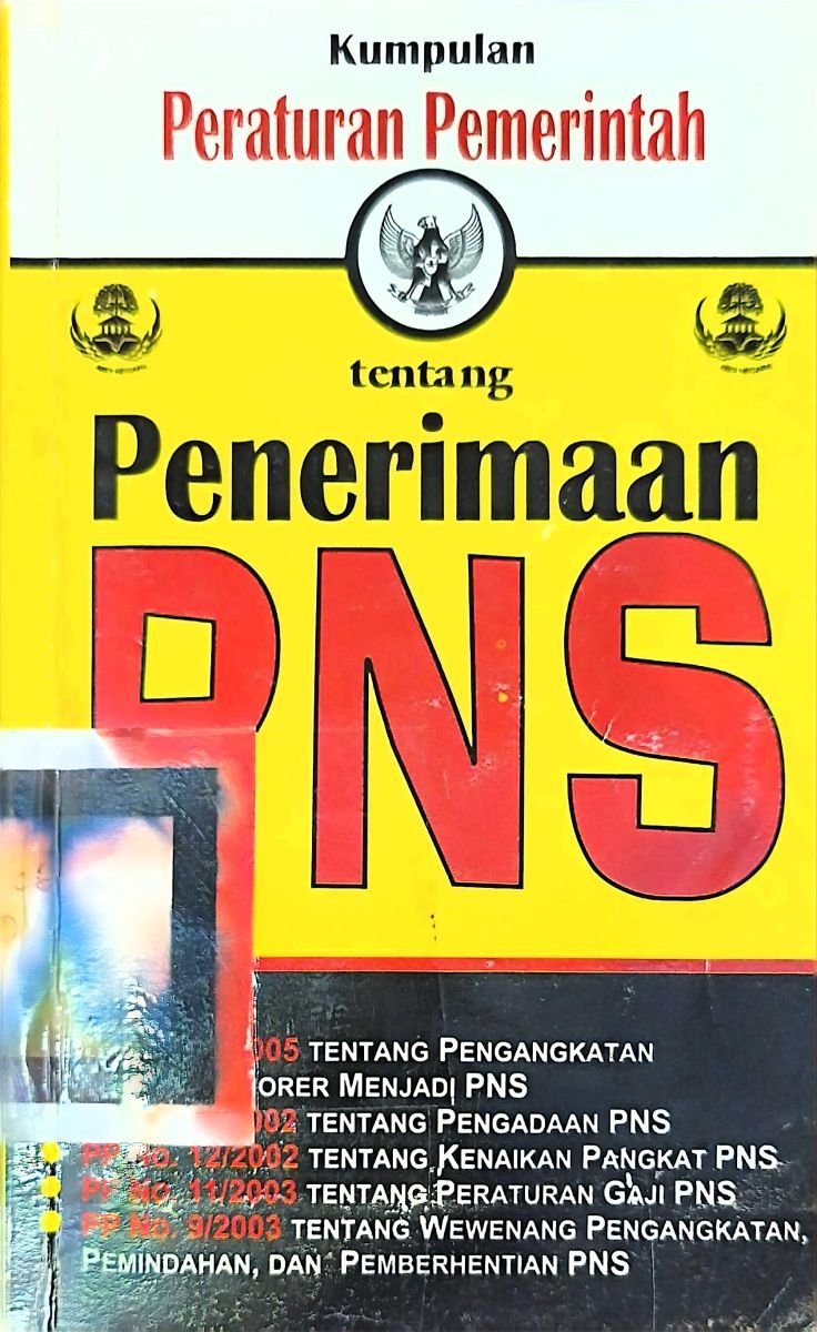 Kumpulan peraturan pemerintah penerimaan PNS