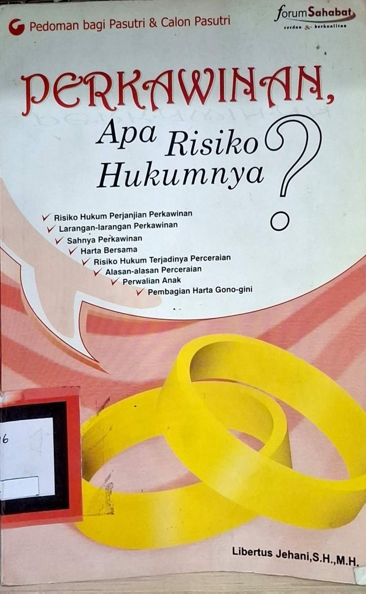 Perkawinan apa resiko hukumnya?