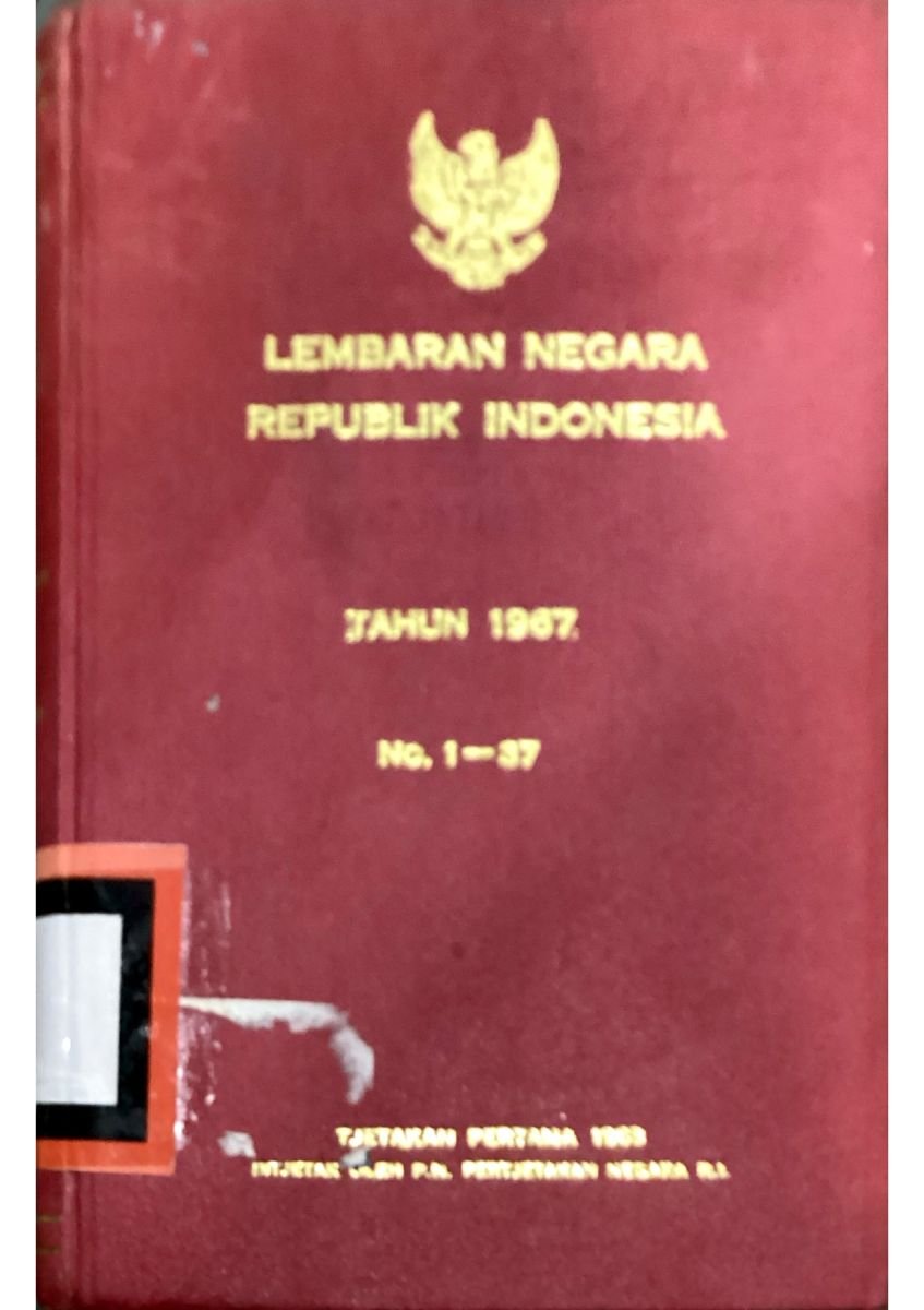 LEMBARAN NEGARA R.I TAHUN 1967 NO.1-37