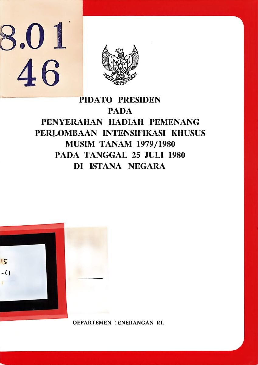 Pidato Presiden 1980 Pada Pemenang Hadiah Perlombaan