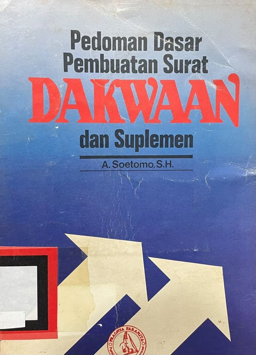 PEDOMAN DASAR PEMBUATAN SURAT DAKWAAN DAN SUPLEMEN