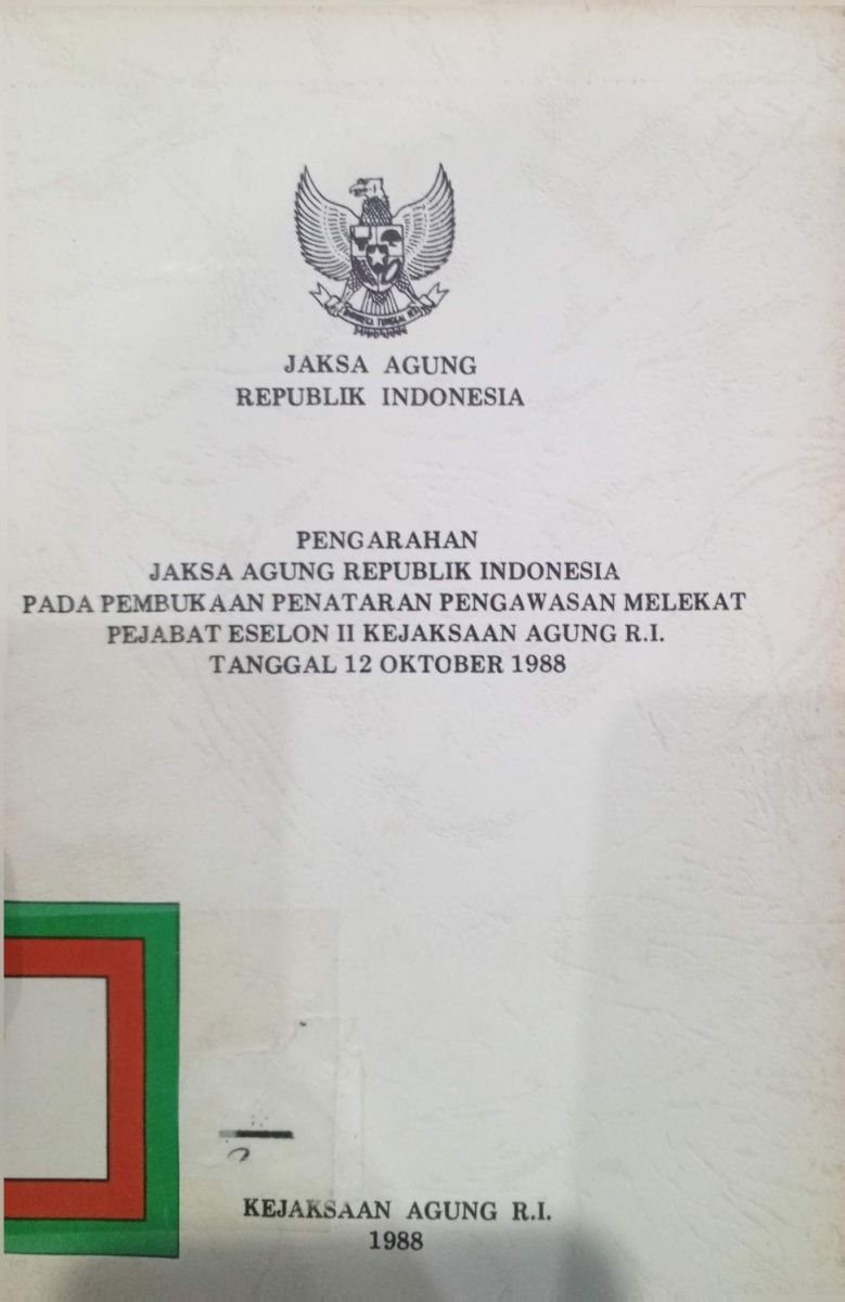 pengarahan jaksa agung ri