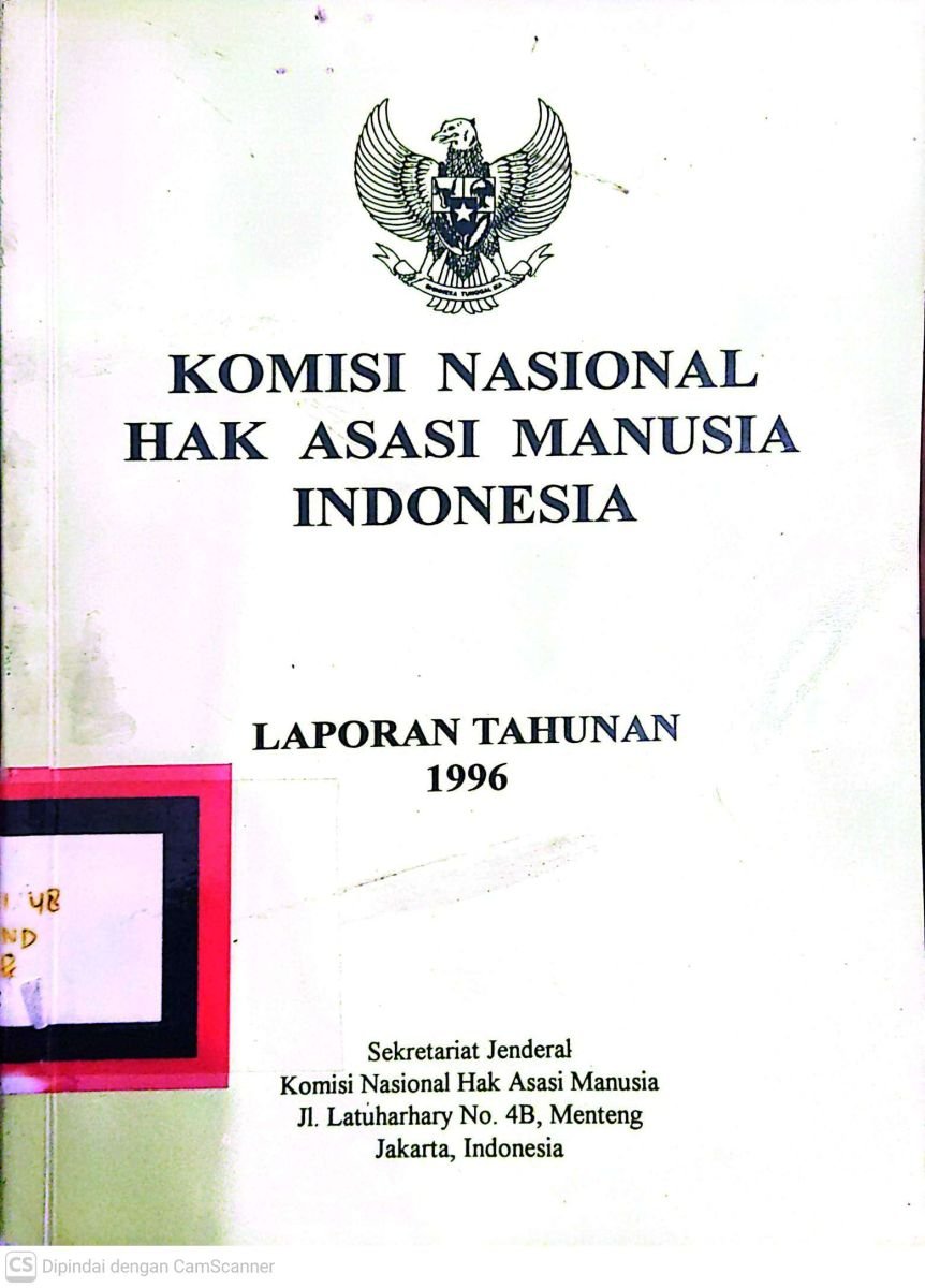 Komisi nasional hak asasi manusia indonesia Laporan tahunan 1996