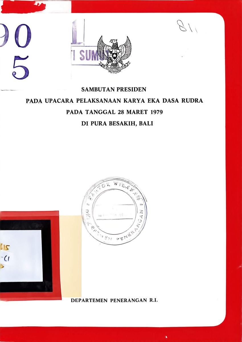 PIDATO PRESIDEN 1979 DI BALI