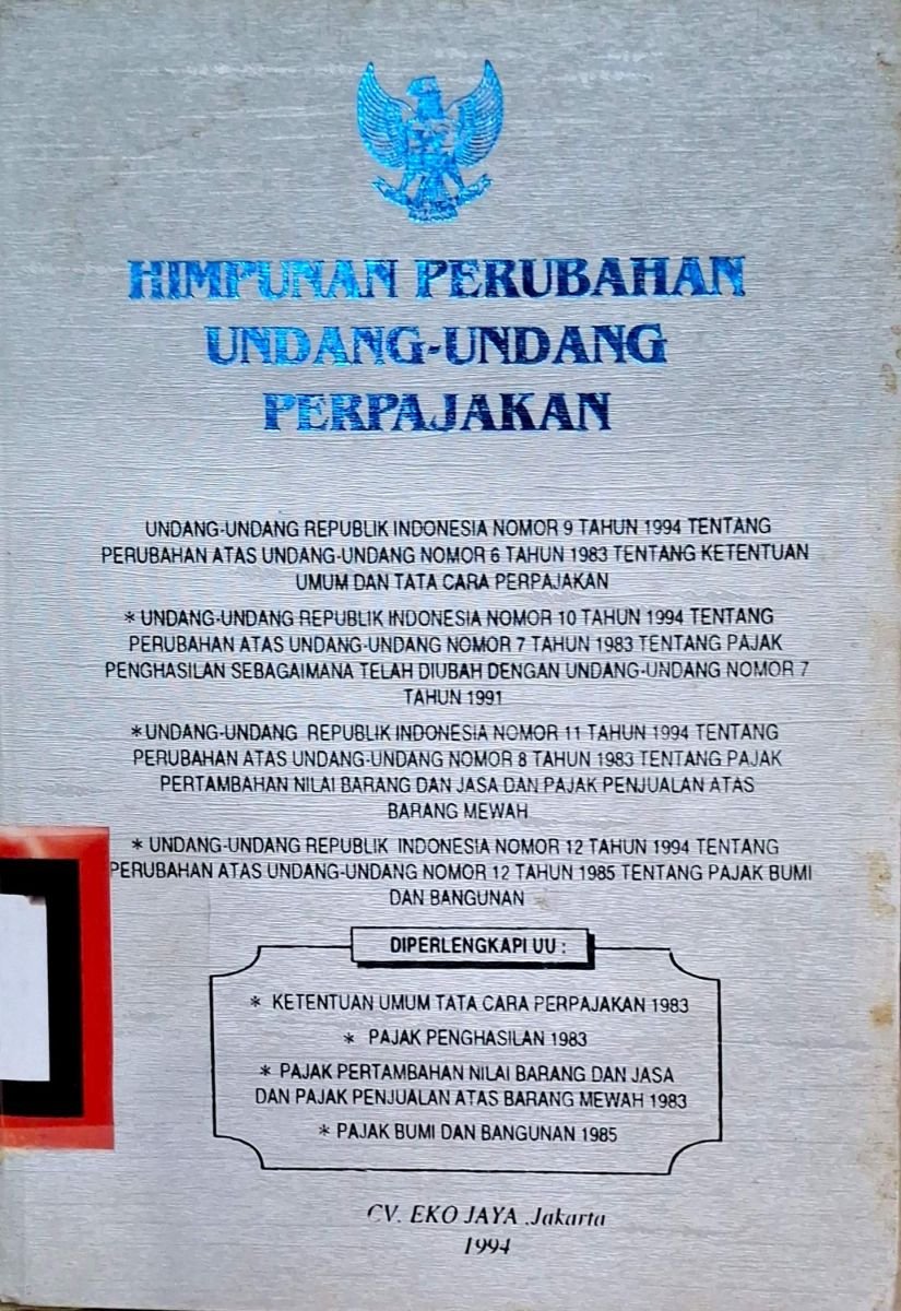 HIMPUNAN PERATURAN UNDANG-UNDANG PERPAJAKAN