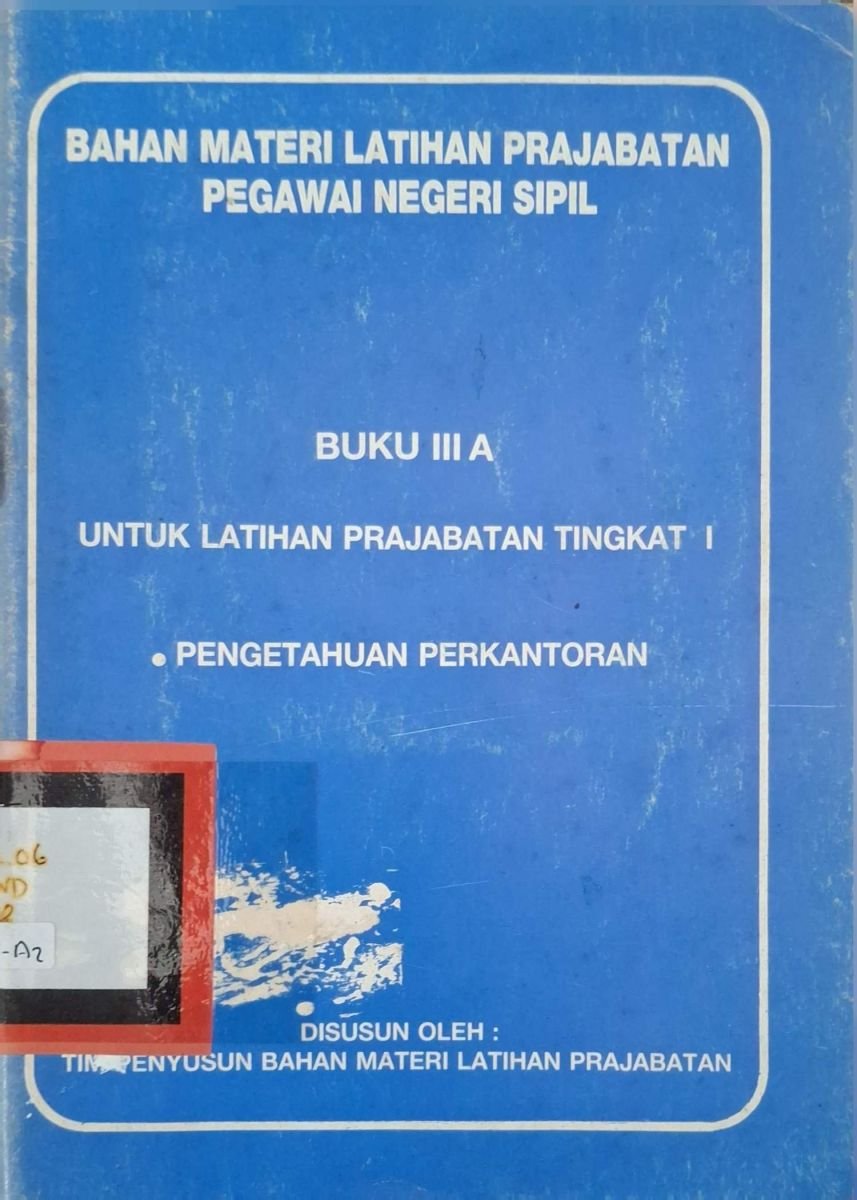 BAHAN MATERI LATIHAN PRAJABATAN PEGAWAI NEGERI SIPIL BUKU III C