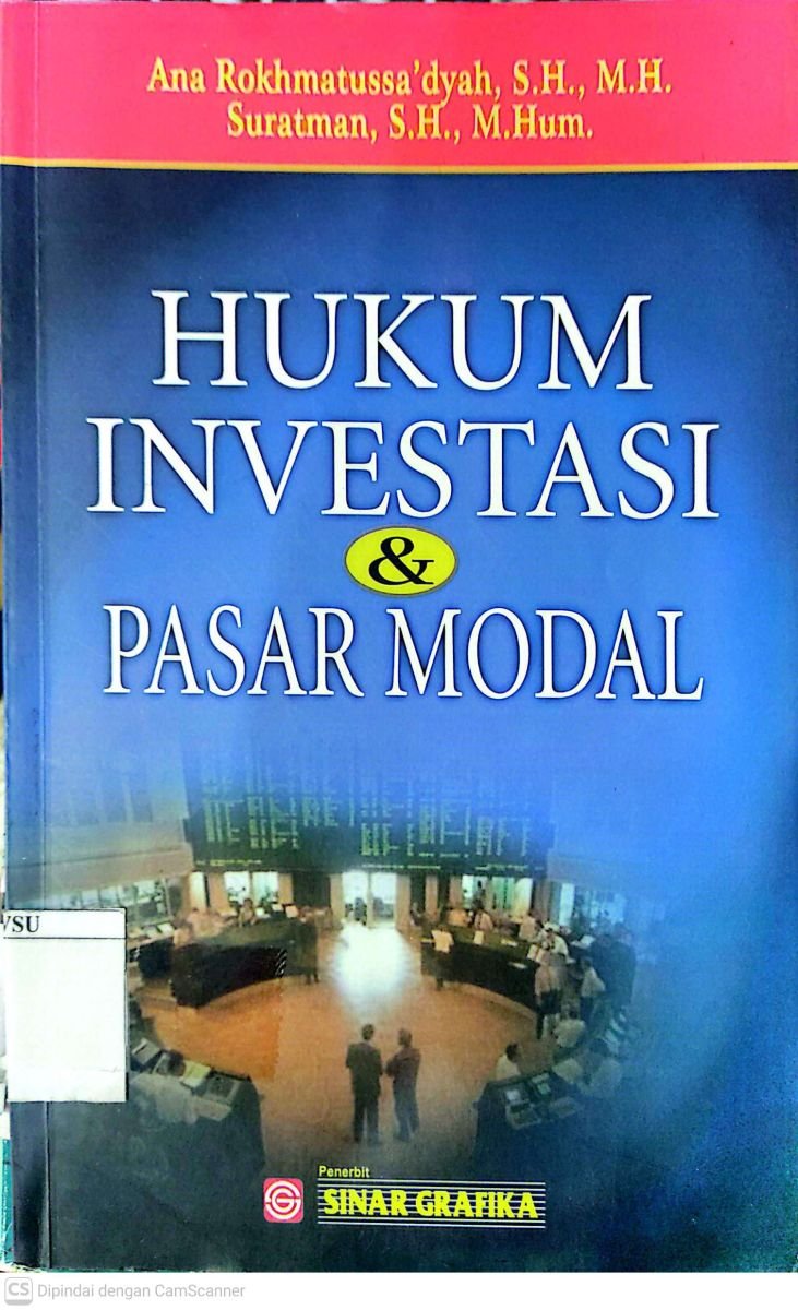 HUKUM INVESTASI & PASAR MODAL