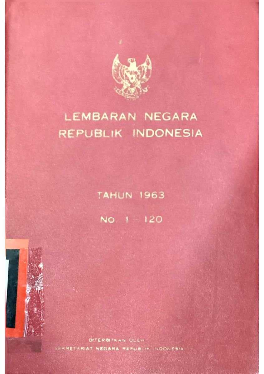 LEMBARAN NEGARA R.I TAHUN 1963 NO.1-120