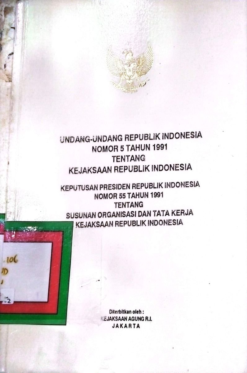 uud ri nomor 5 tahun 1991