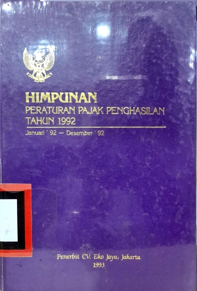 himpunan peraturan pajak penghasil tahun 1992