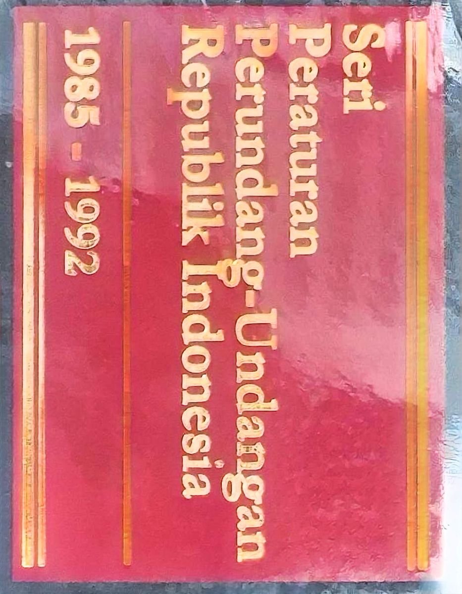 SERI PERATUAN PERUNDANG UNDANGAN REPUBLIK INDONESIA 1992