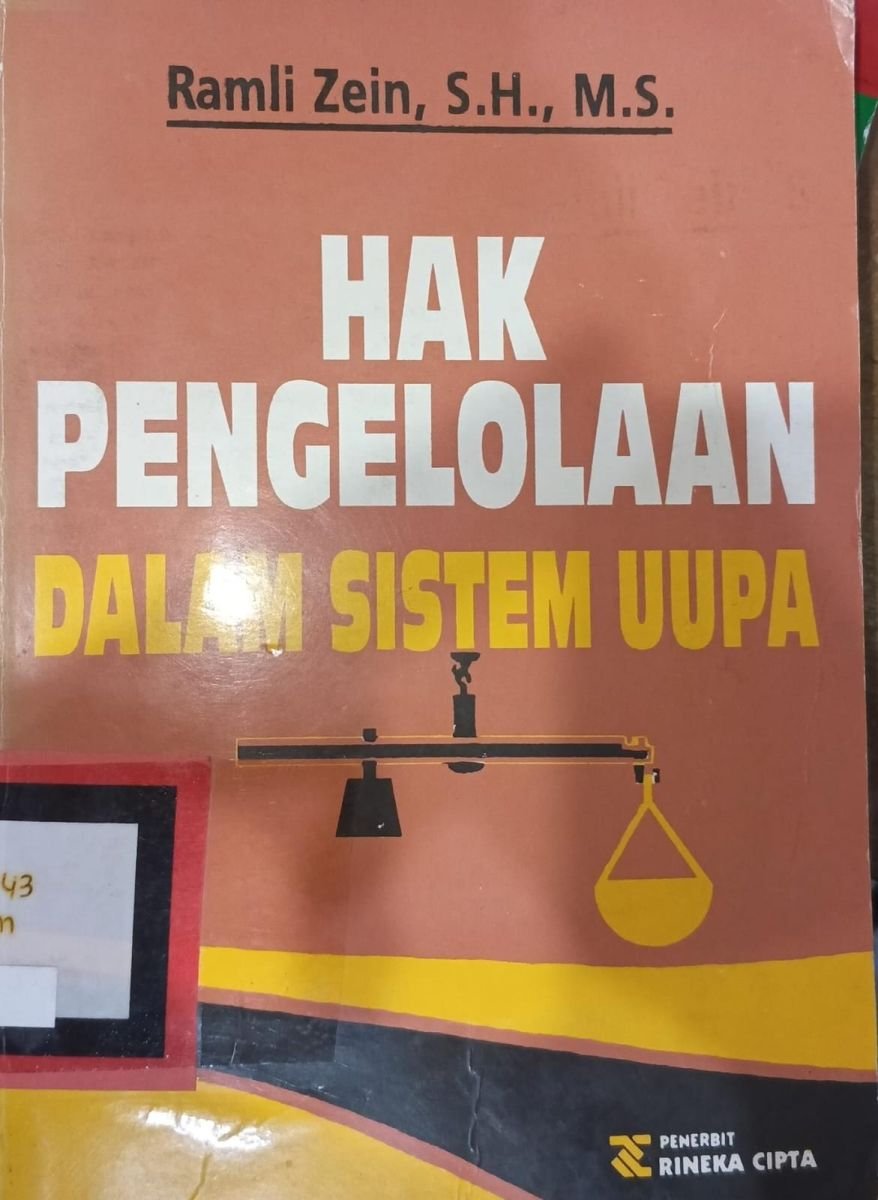 HAK PENGOLAAN DALAM SISTEM UUPA
