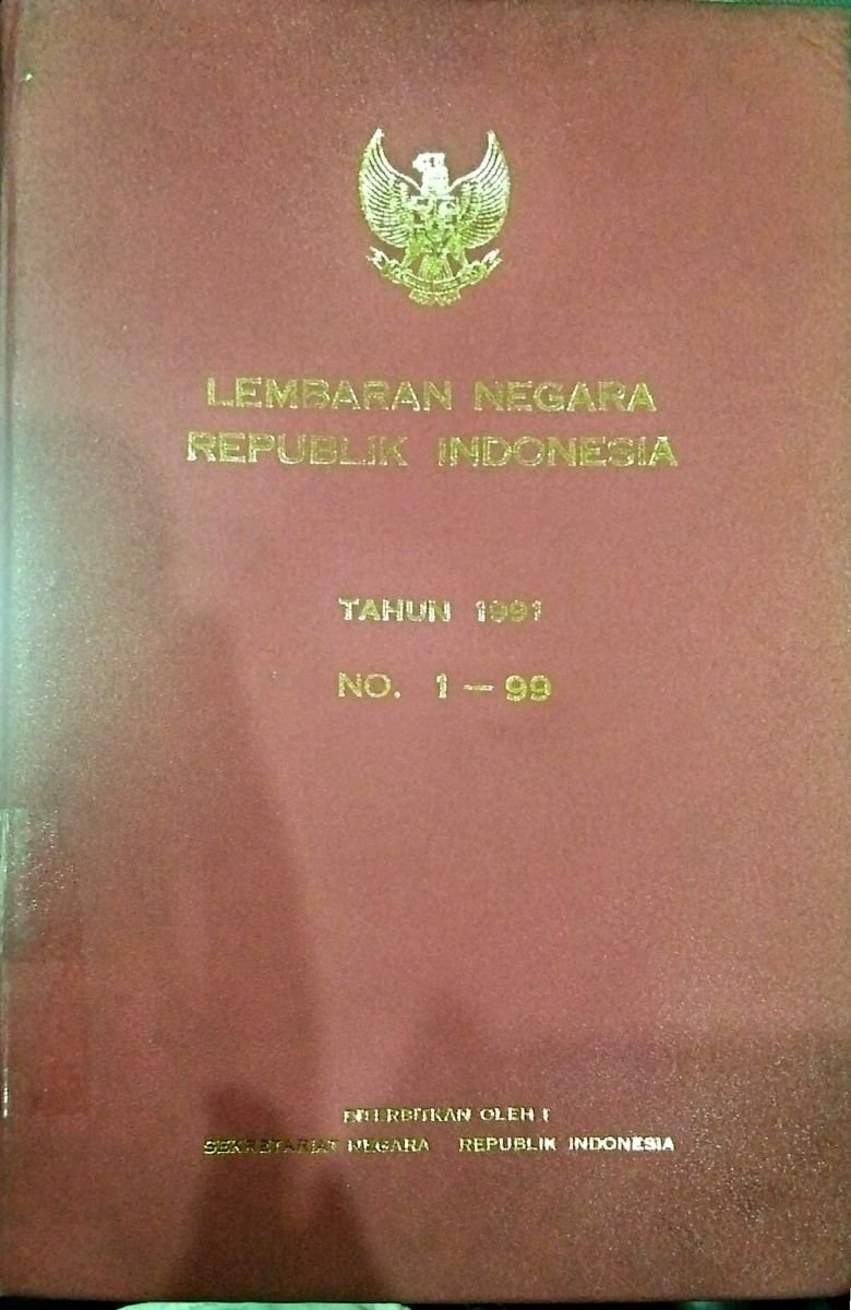 lembaran negara republik indonesia tahun 1991