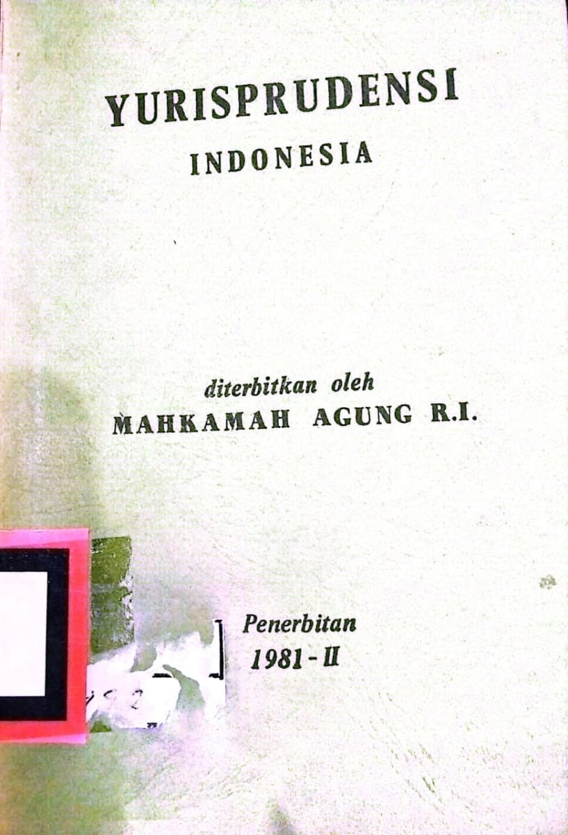 YURISPRUDENSI INDONESIA 1981-II