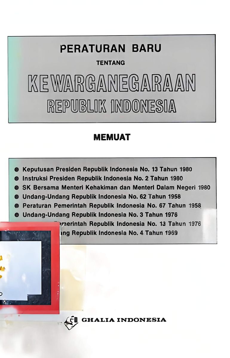 peraturan baru tentang kewarganegaraan republik indonesia