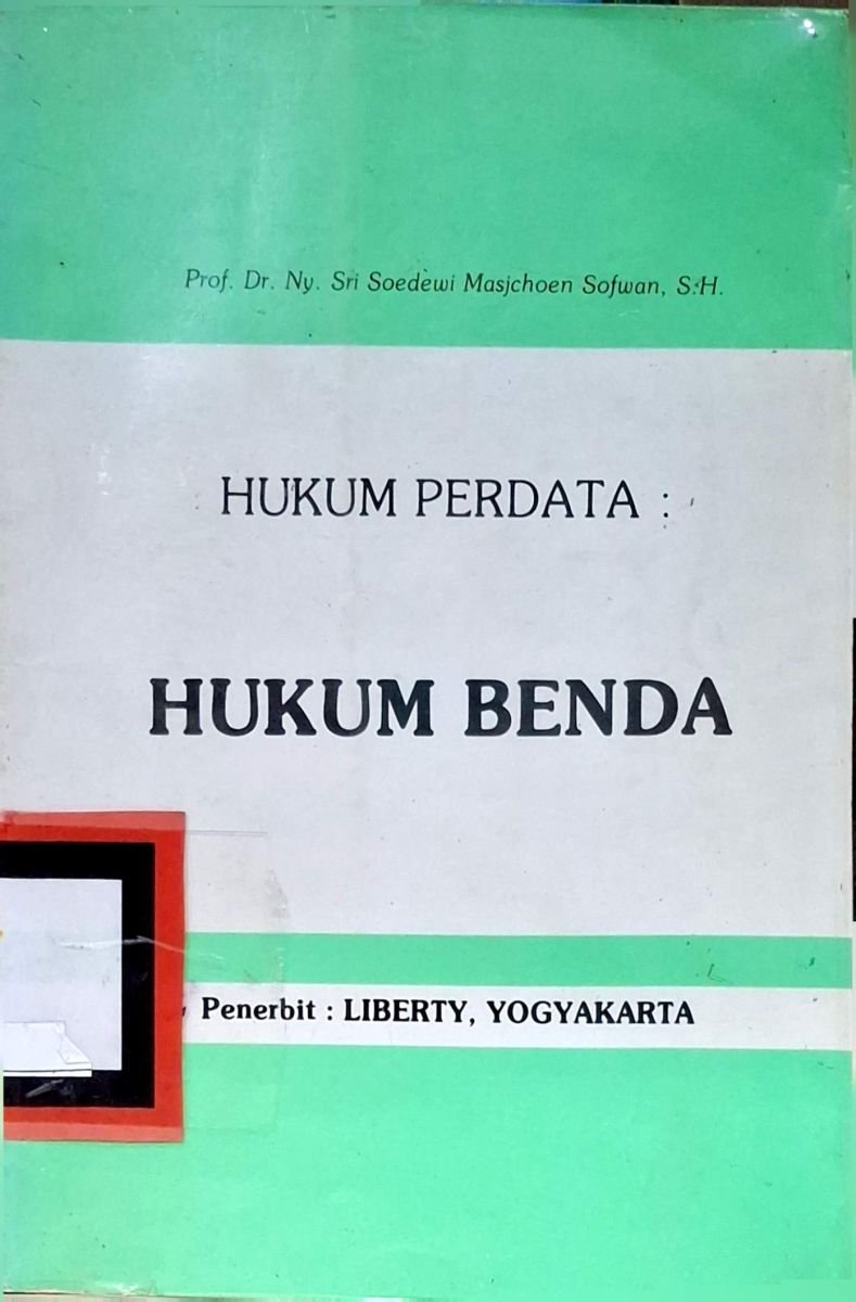 HUKUM PERDATA:HUKUM BENDA