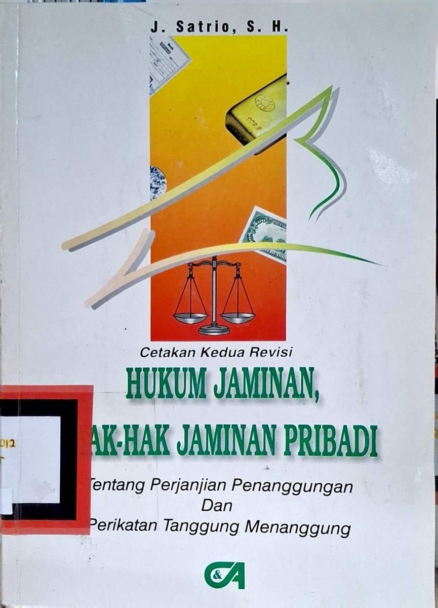 HUKUM JAMINAN HAK-HAK JAMINAN PRIBADI