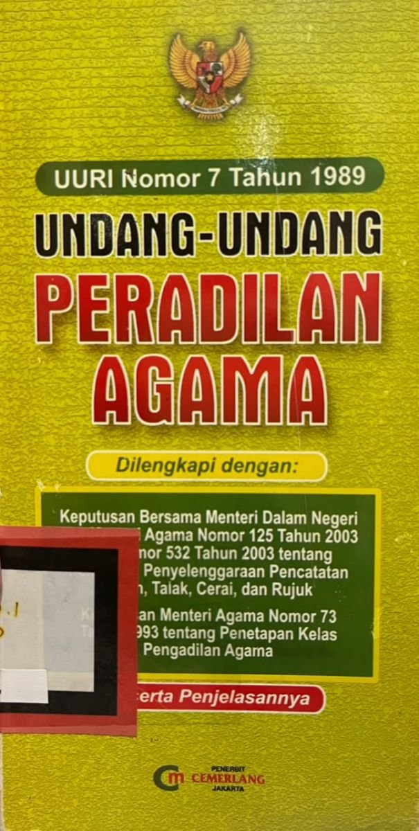 UNDANG-UNDANG PERADILAN AGAMA