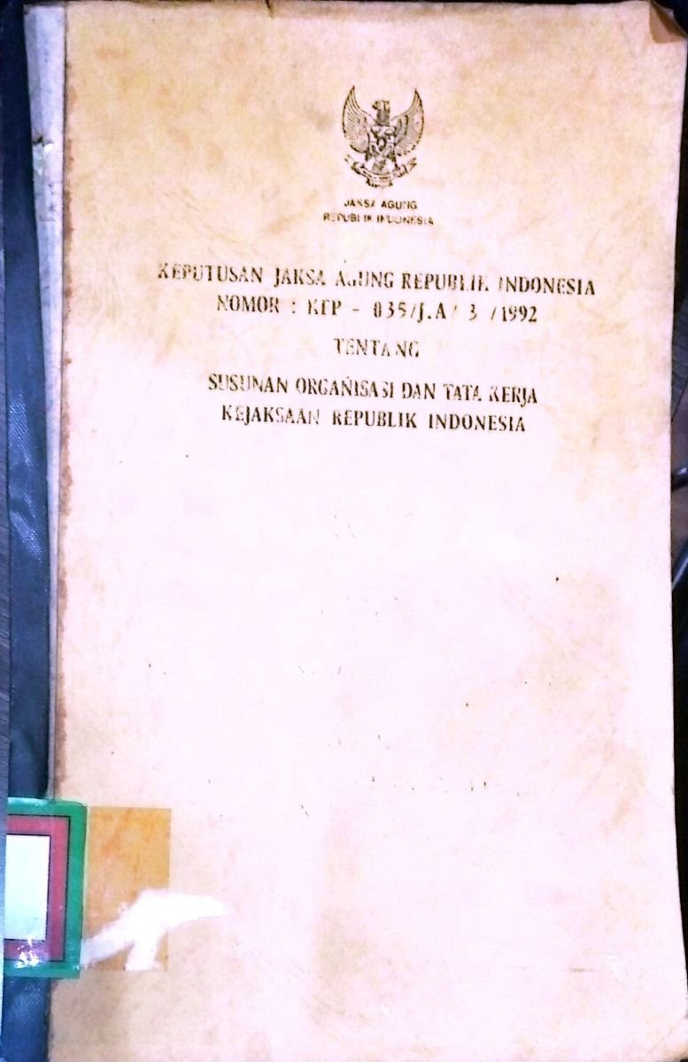 KEPUTUSAN JAKSA AGUNG RI