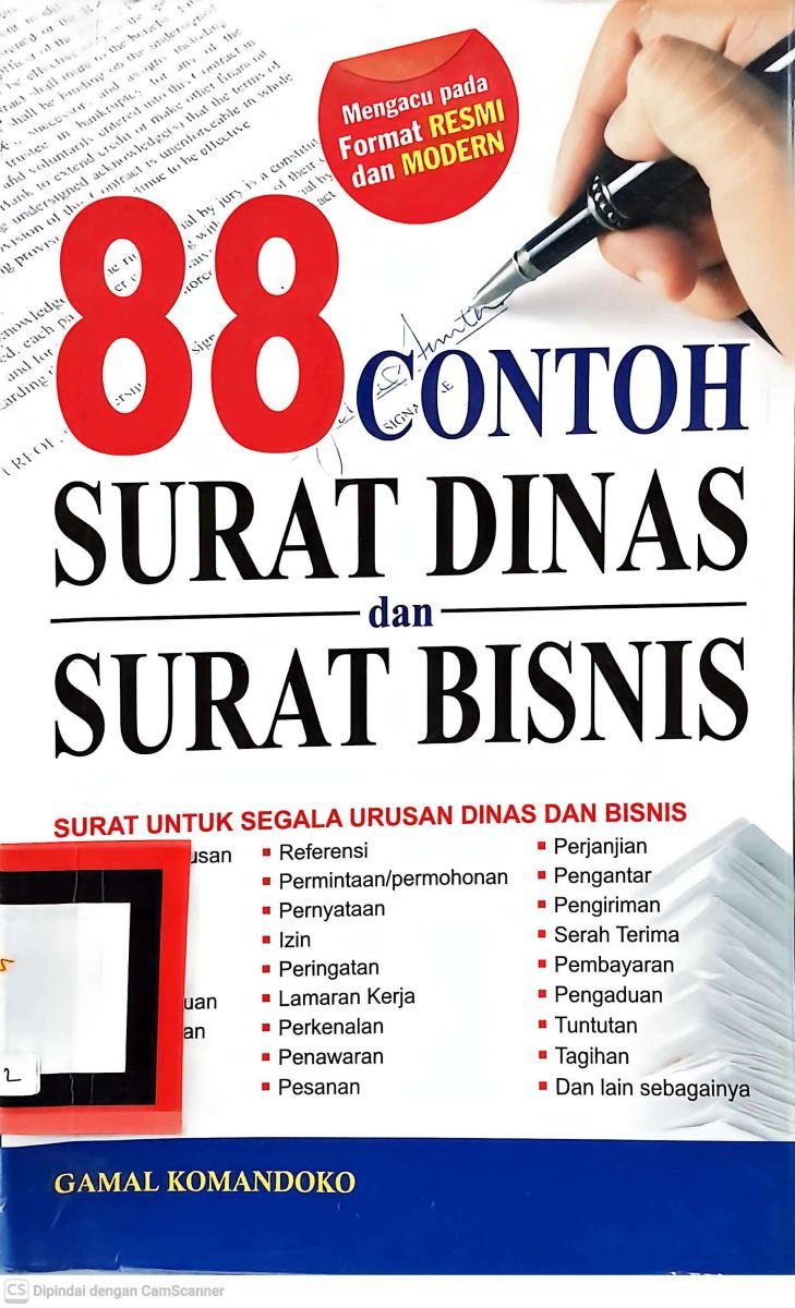 88 contoh surat dinas dan surat bisnis